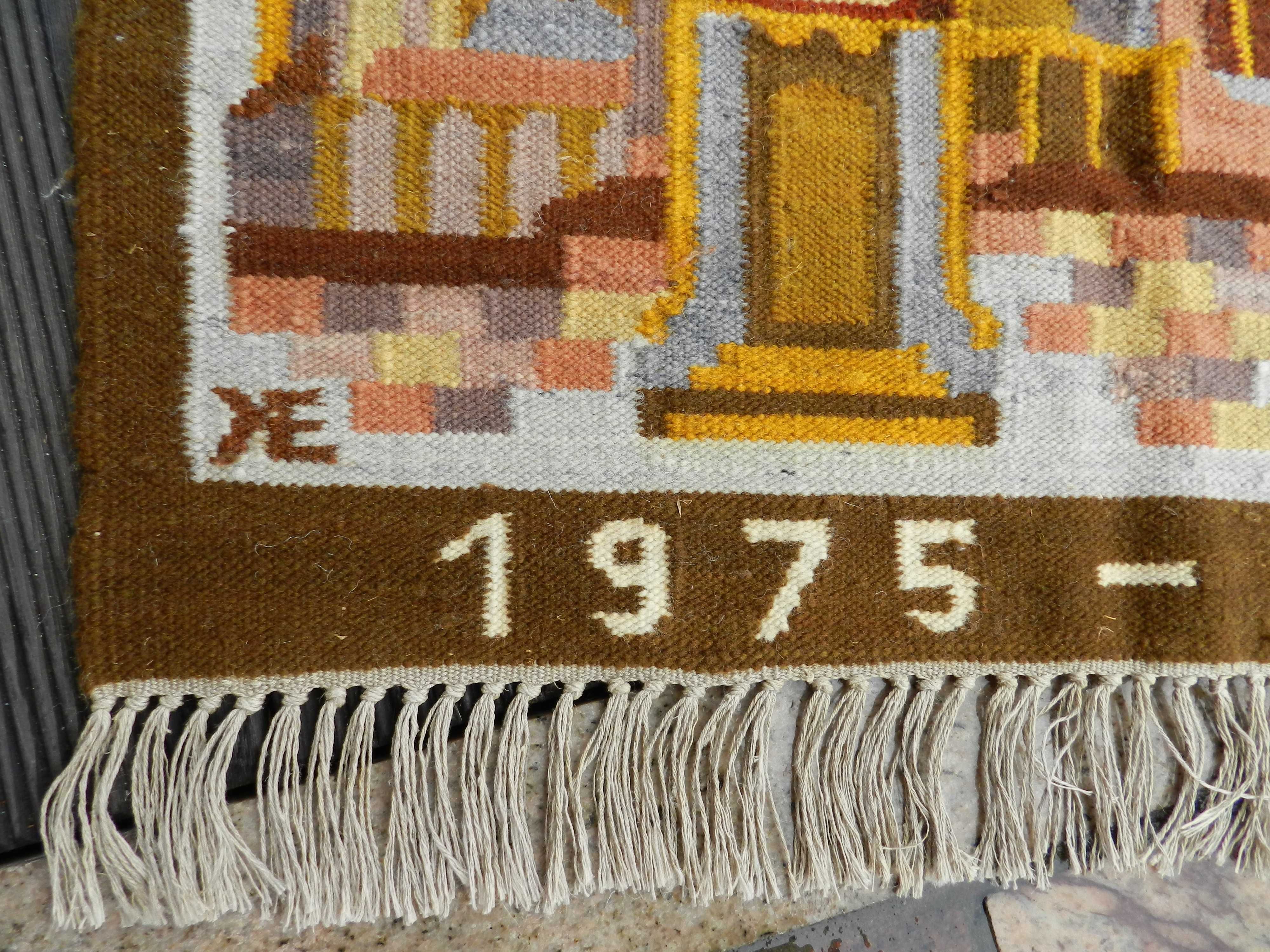 kilim katedra wawelska Cepelia lata 70 design PRL sygnowany