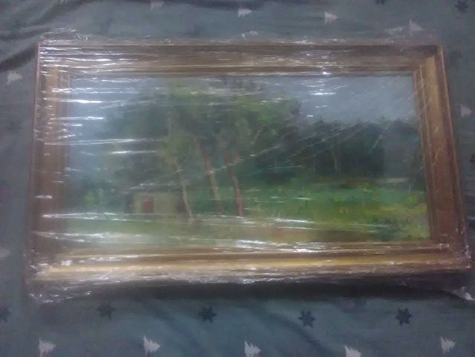 Quadro de parede pintado a mão
