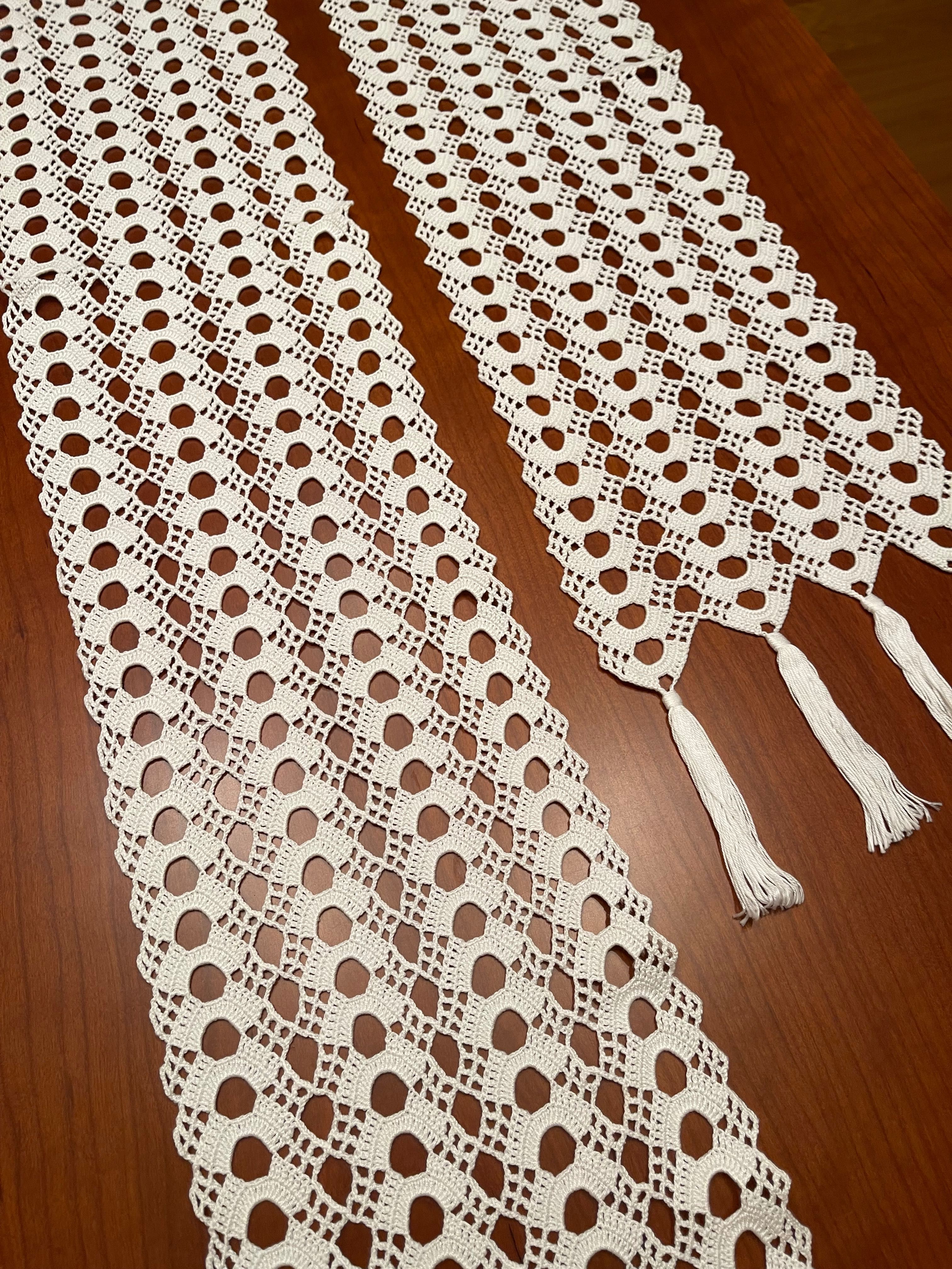 Conjunto naperons em renda