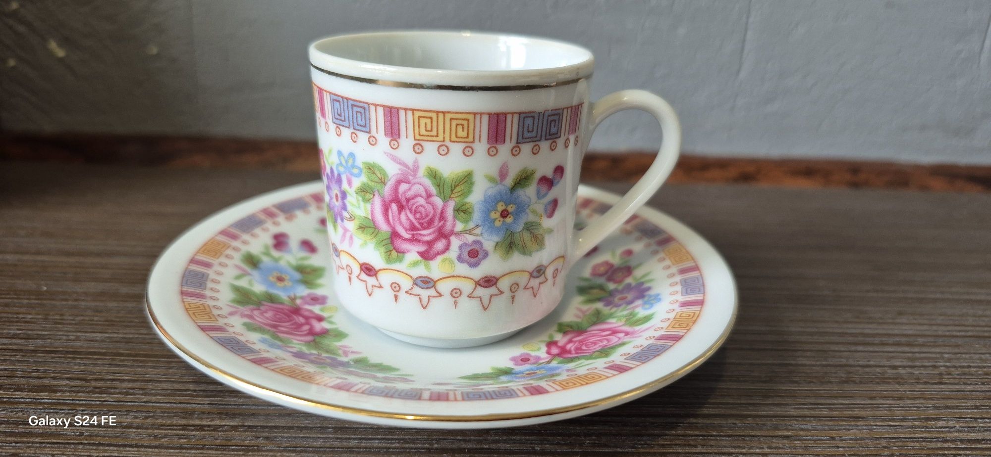 Chińskie porcelanowe filiżanki do espresso 6szt. ze spodkami