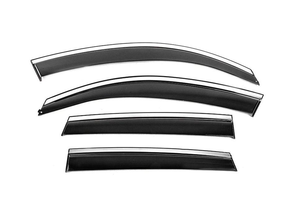 Audi Q5 2008-2017 рр. Вітровики з хромом Niken Luxury (4 шт)