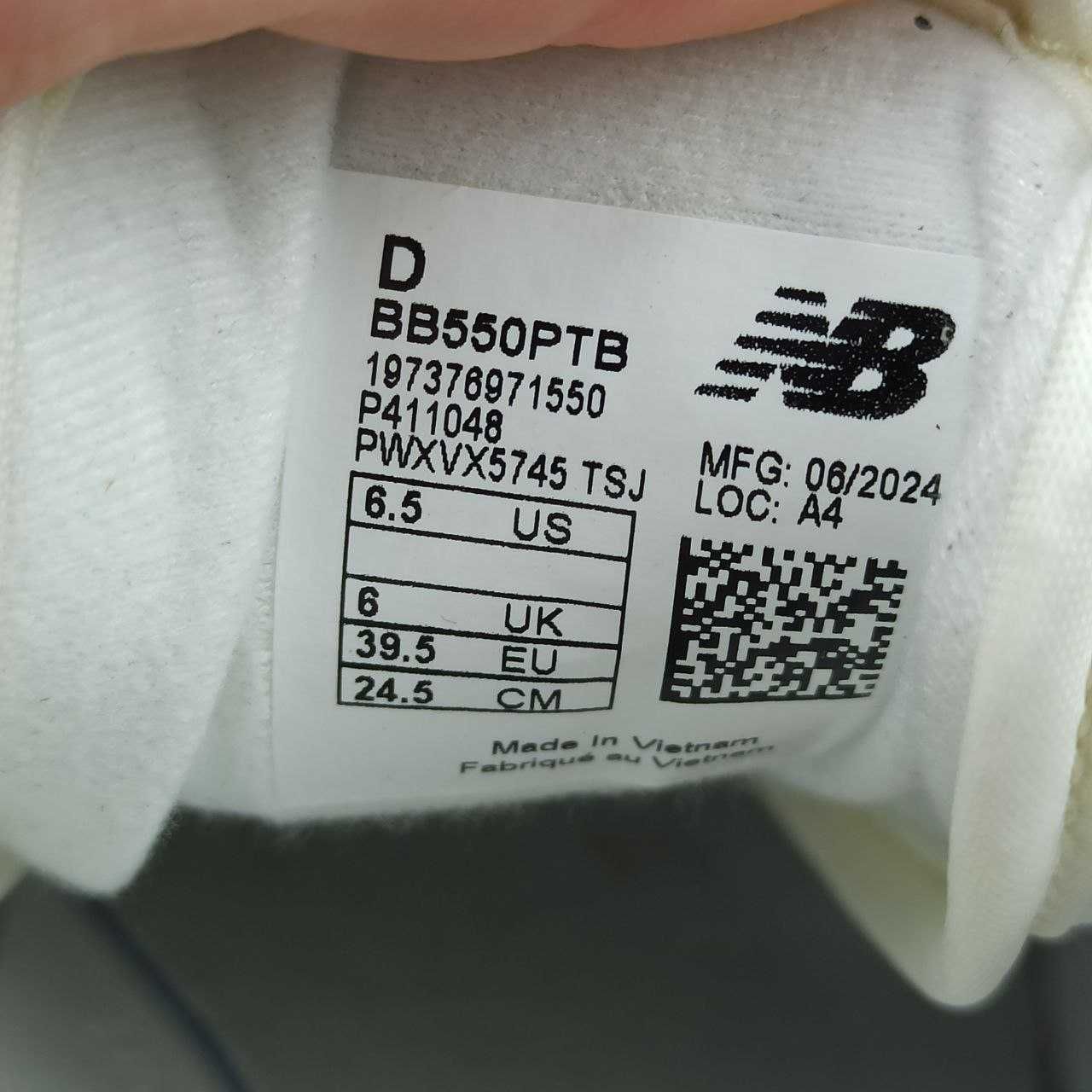 Кросівки New Balance 550 Розмір 39 (25 см.)