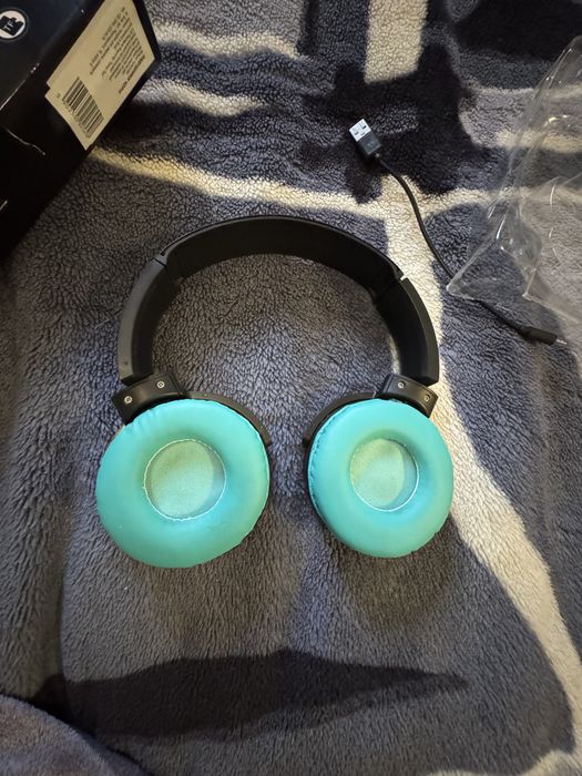 Наушники синие | Отличное состояние | Работают идеально