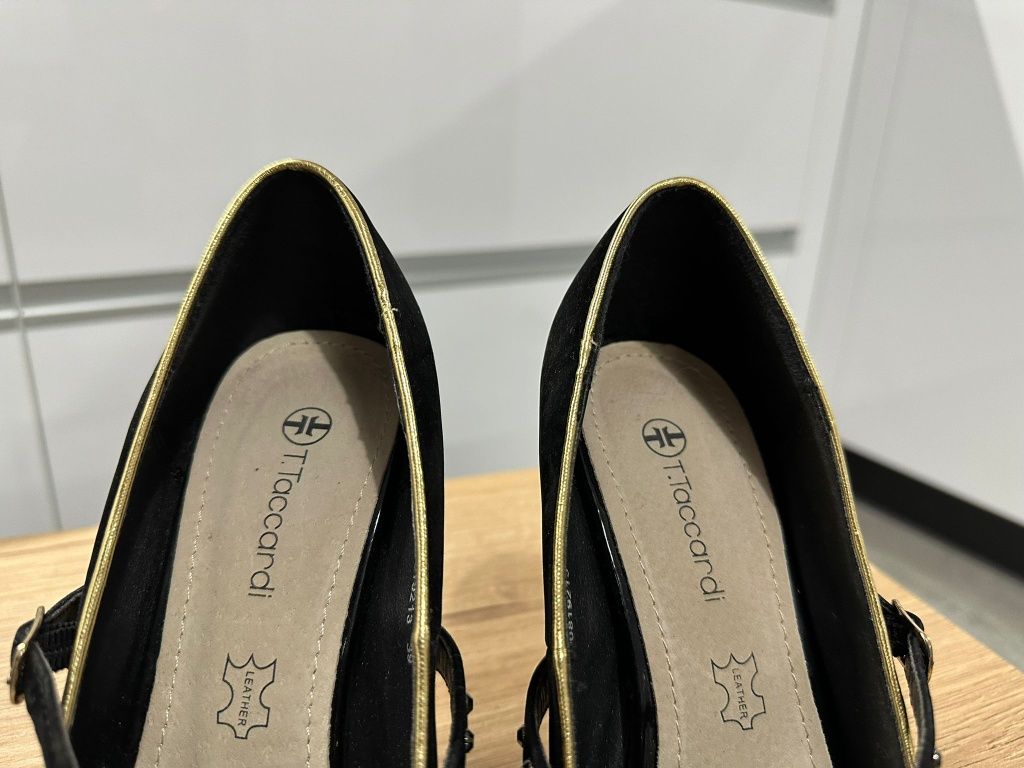 Buty na obcasie sandały pantofle szpilki r. 39 24,5 cm