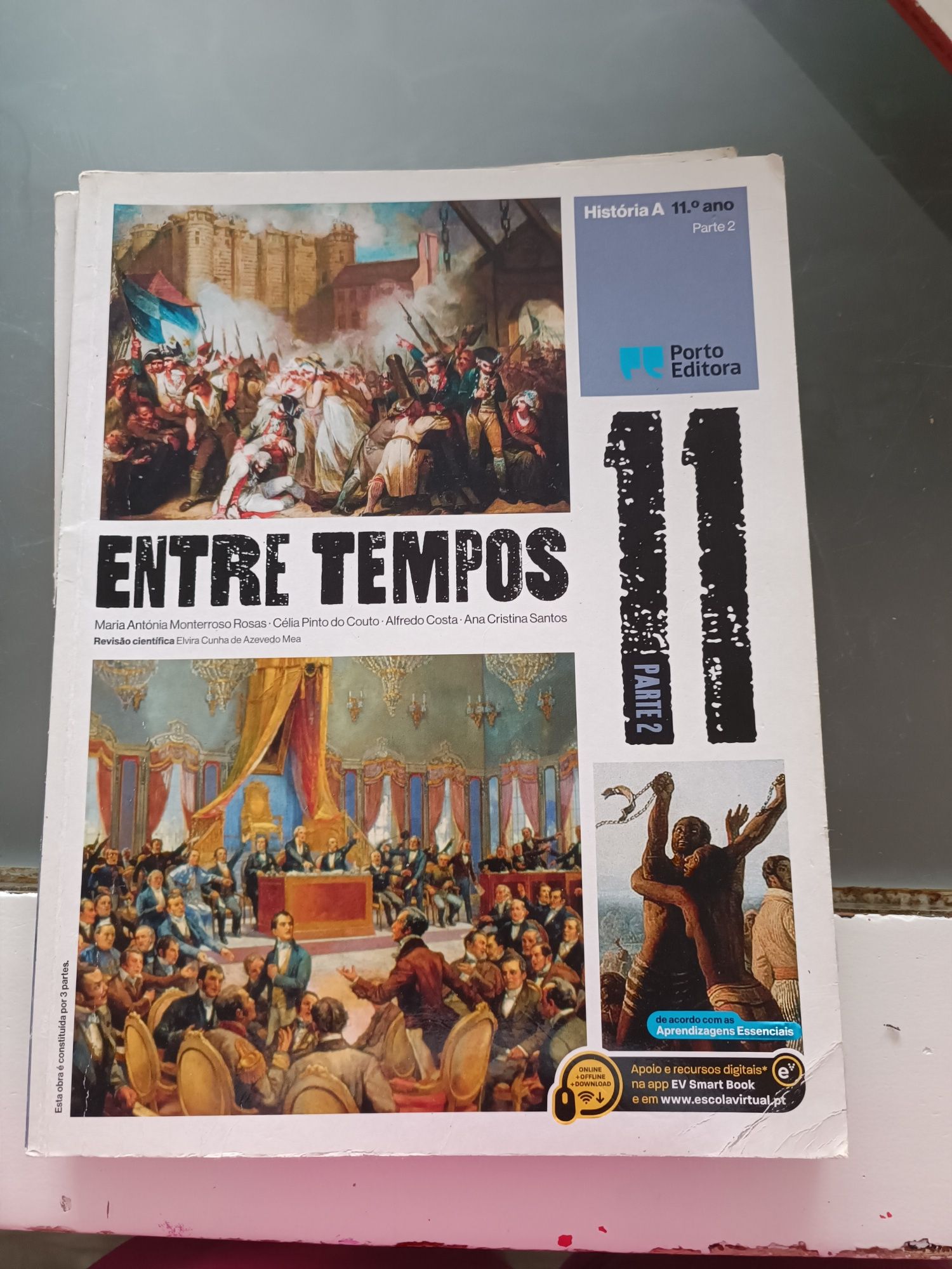 Livros 11°ano "entre tempos"(Porto editora) com marcas de uso