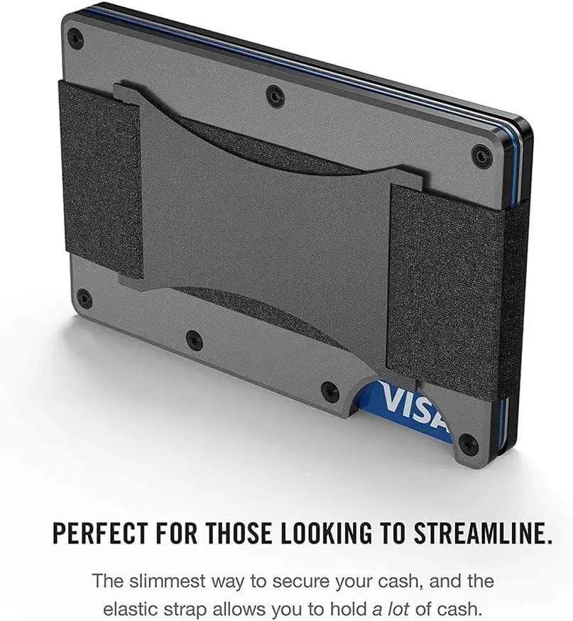 Portfel meski / EDC Wallet Card Holder/ Alluminiowy portfel  BLACK