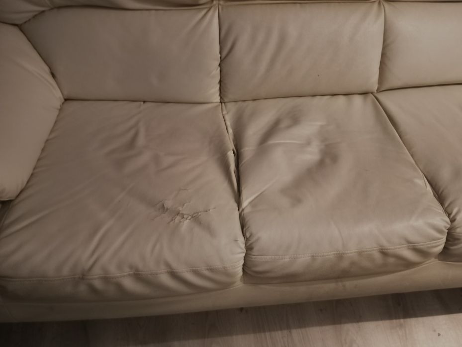 Sofá 3 lugares bege