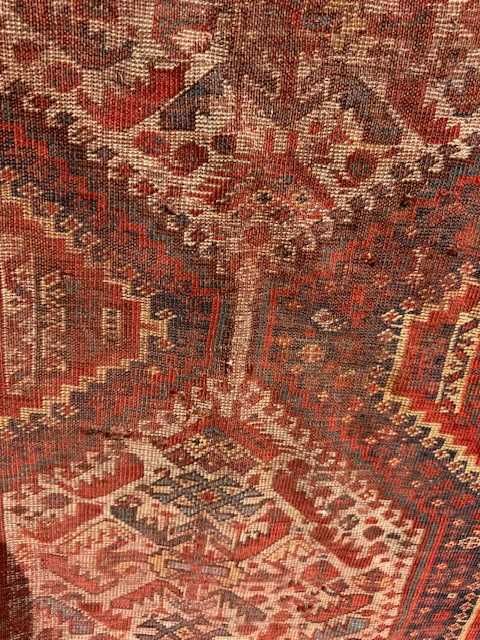 XIX wieczny r.tkany dywan perski Iran Shiraz 177x123 galeria 7 tyś