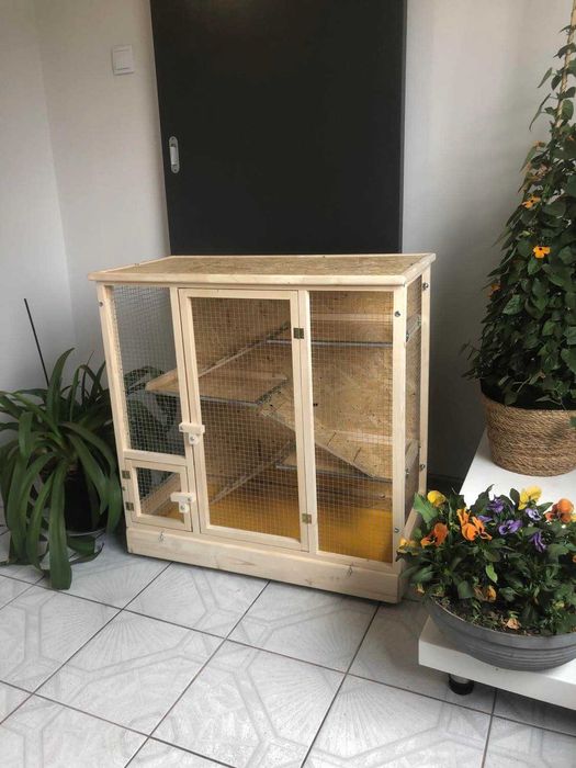 Klatka drewniana dla gryzonia gryzoni szynszyli szynszyla koszatniczki