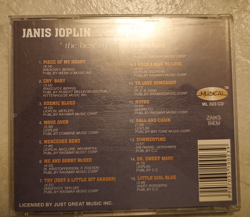 Janis Joplin The Best cd