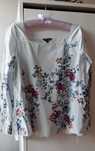 Blusa com flores , Massimo Dutti