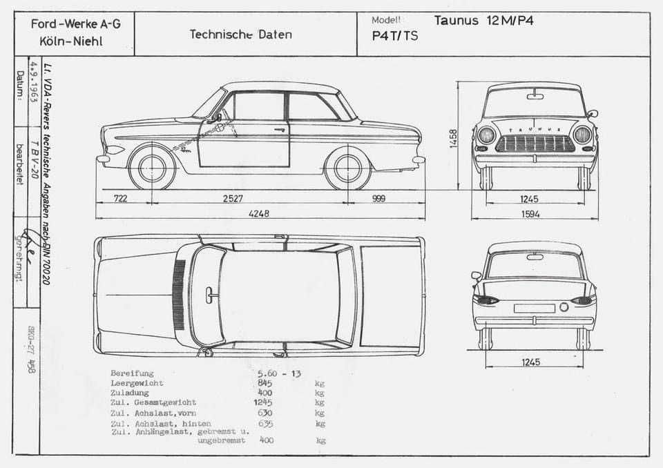 Ford Taunus 12M, 1500LC