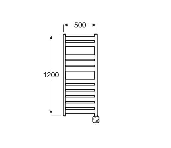 Radiador aquecedor toalhas 500W