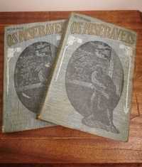 Livros "Os Miseráveis" de Victor Hugo (em dois volumes) de 1922 e 1923