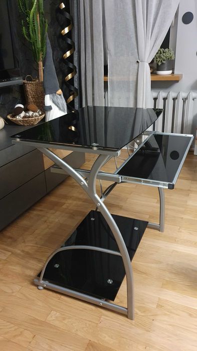 okazja BIURKO z półką na drukarkę JAK NOWE