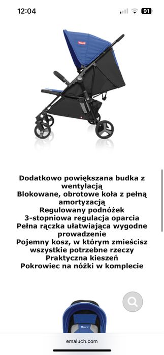 Espiro SHINE wózek spacerowy, lekki, kompaktowy