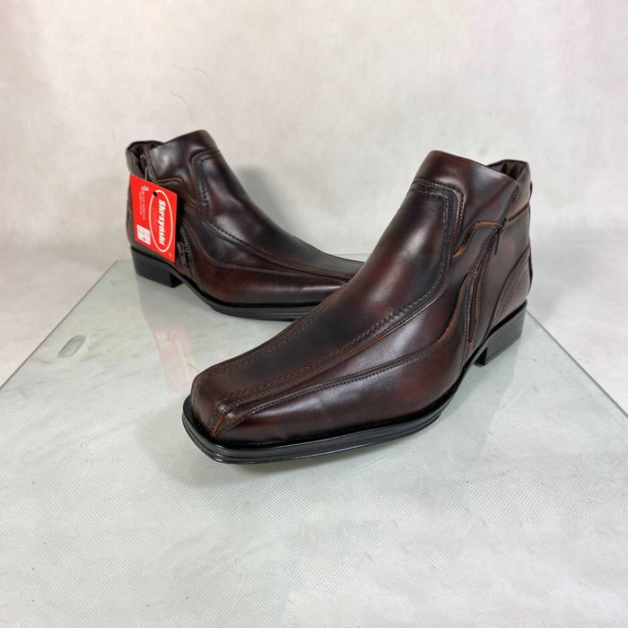 Półbuty Sztyblety Trzewiki Botki Męskie Wizytowe Skórzane Zimowe