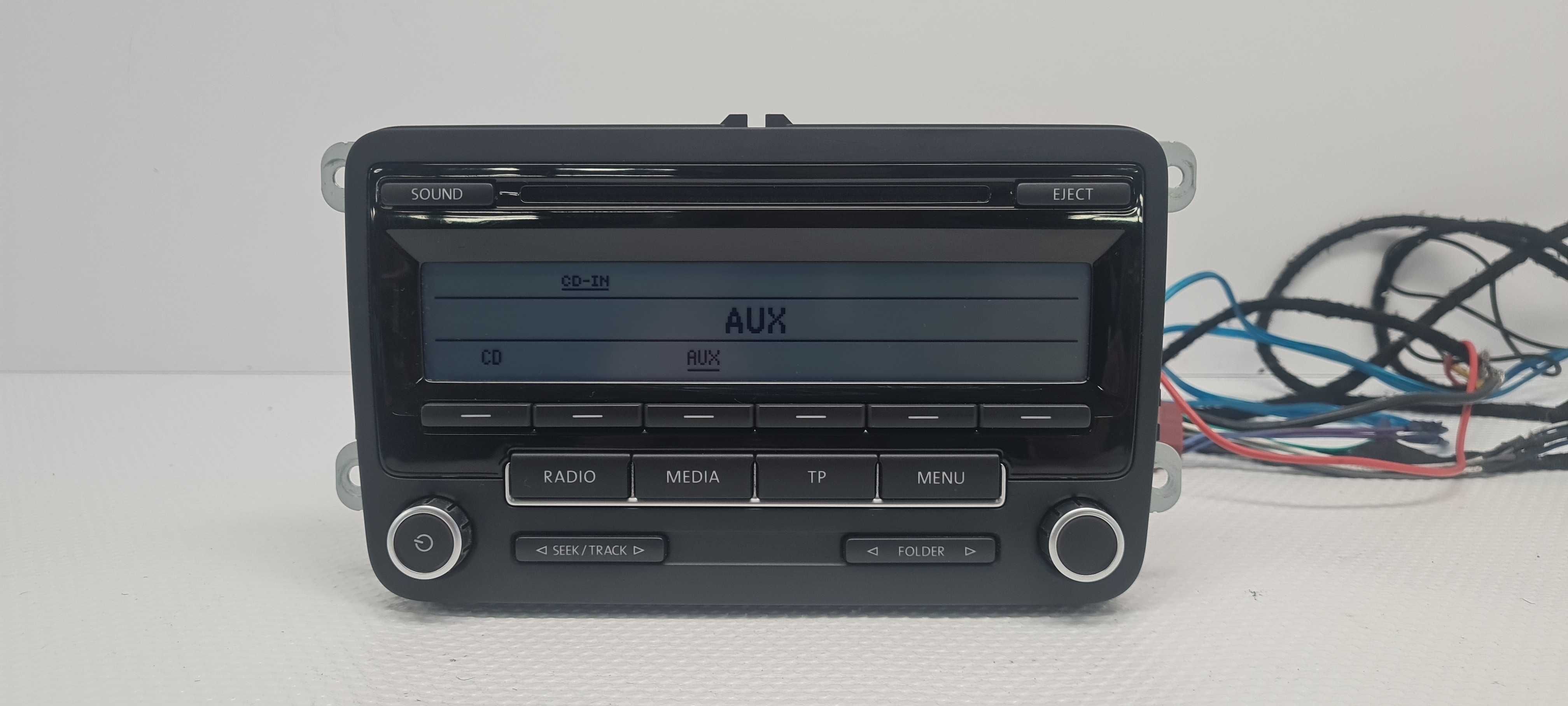 VW Passat B7 Golf VI Jetta Radio Cd Mp3 Aux 1K003---5186AA z kodem