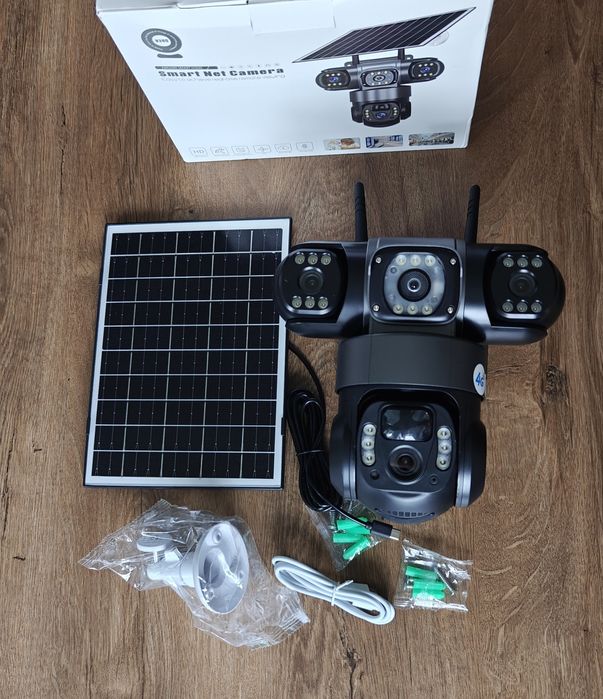 Kamera Solarna 15MP 4G na kartę SIM IP66 Obrotowa PTZ
