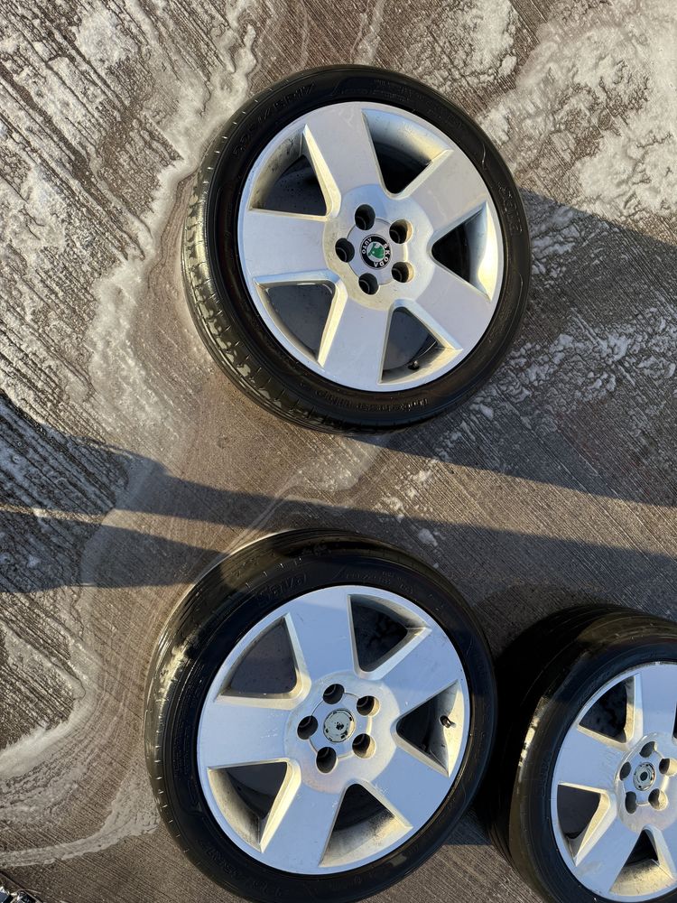 Felgi aluminiowe 17" Skoda Superb I 5x112 ET37 - Oryginalne!