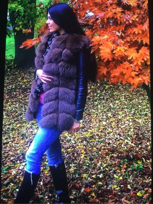 Жиночій жилет з натурального хутра