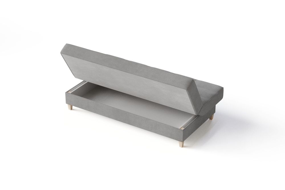 Sofa rozkładana z pojemnikiem