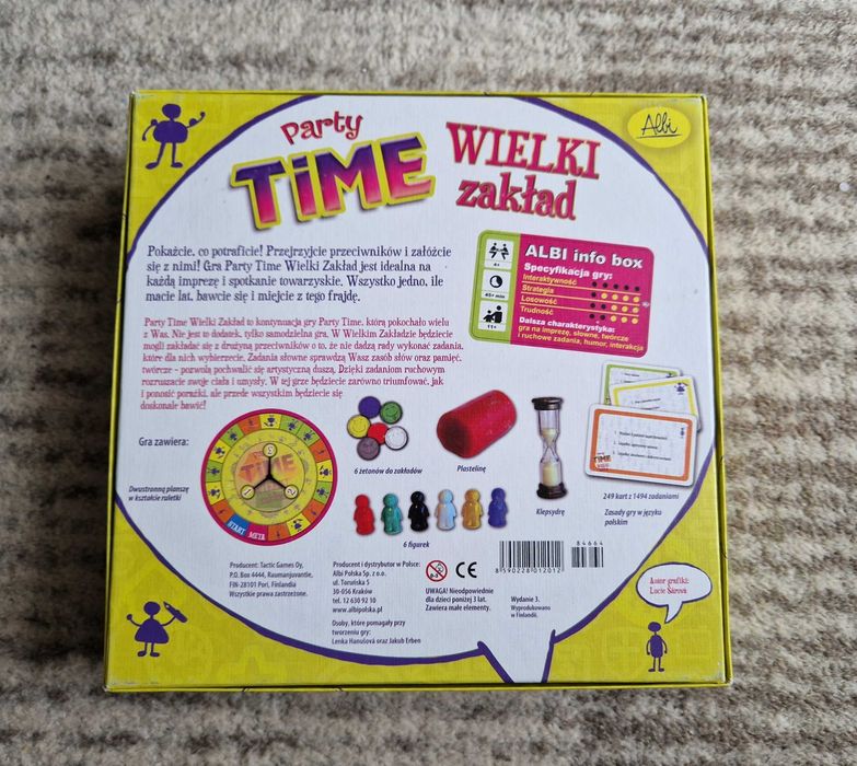 Gra planszowa Party time Wielki zakład