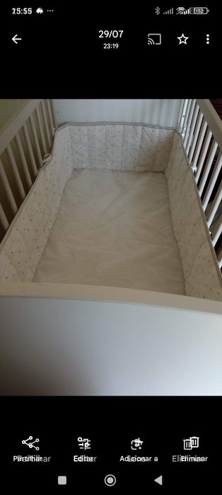 Proteção cama de bebê