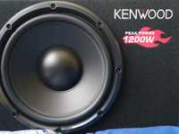 Subwoofer skrzynia basowa Kenwood Peak Power 1200 KSC-W1200B 300 W