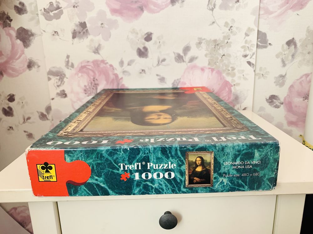 Mona Lisa Trefl 1000 stare puzzle vintage