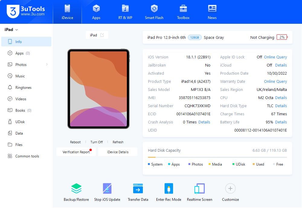 iPad Pro 12.9 6 gen 128GB 5G bez blokad