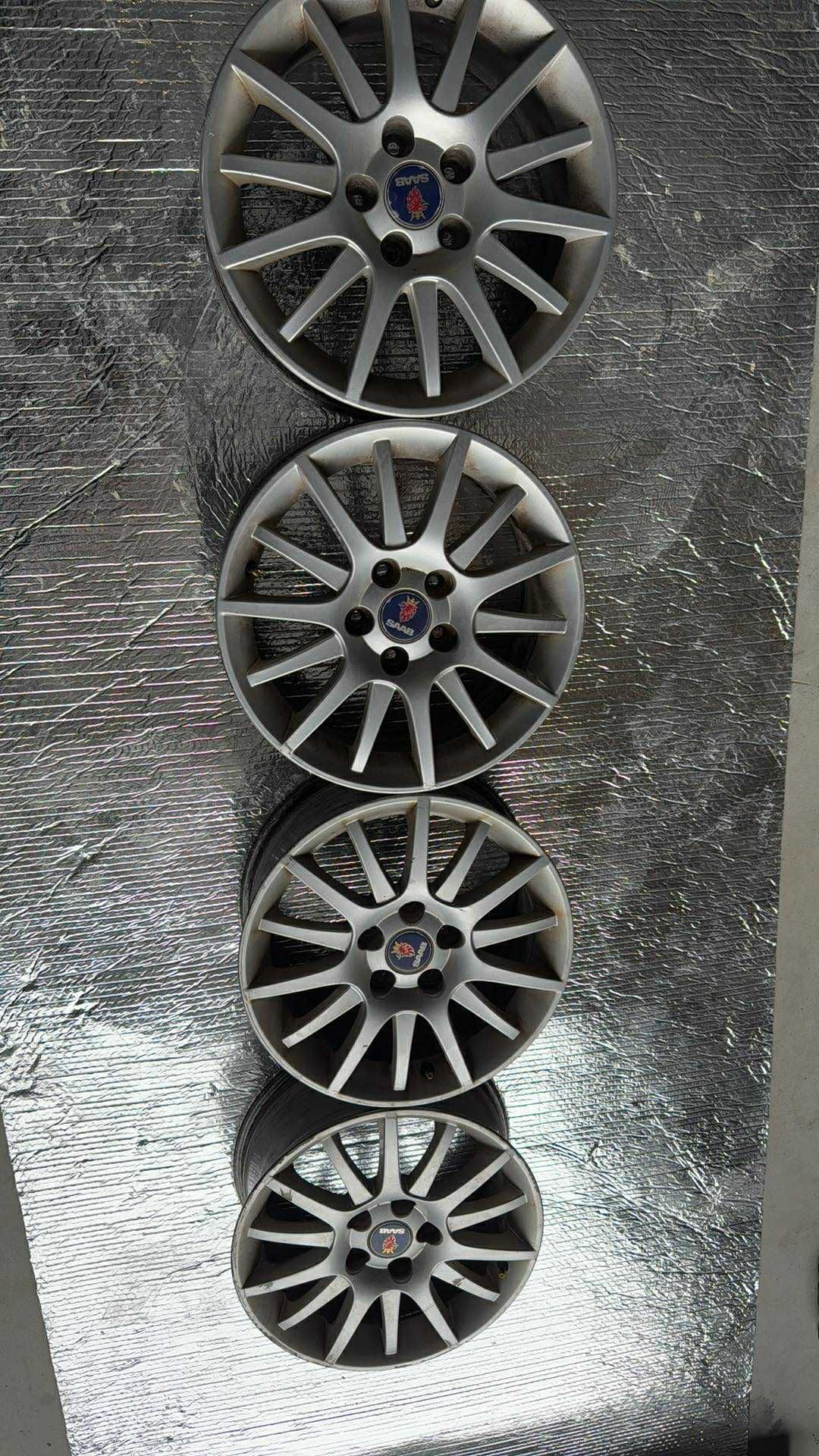 Felgi aluminiowe Saab 9-3 93 5x110 16 et41 6,5j alufelgi ALU72 komplet