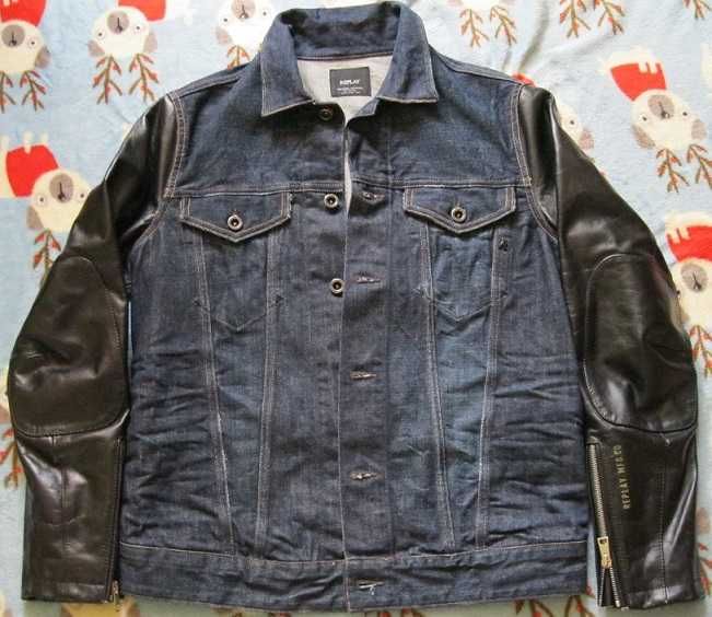 FAJNA kurtka KATANA bluza RIVER ISLAND beżowa M koszula LEVIS diesel