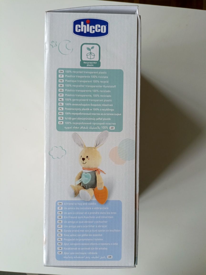 Chicco Maskotka niemowlęca króliczek z gryzakiem My Sweet DouDou 0m+