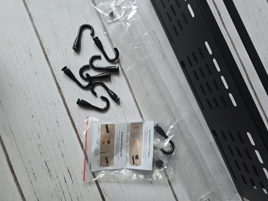 Półka metalowa łazienkowa bez wiercenia kot nowa hit