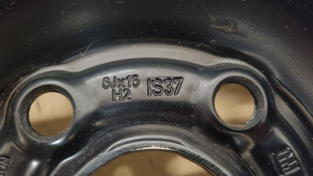 Felgi stalowe 15" Opel Astra J K Mokka 5x105 ET37 + czujniki 6Jx15H2