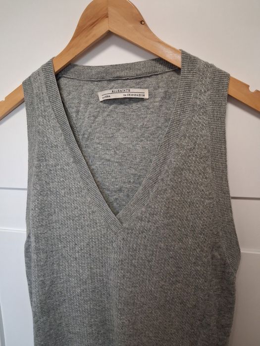 Allsaints szara tunika bluzka damska M