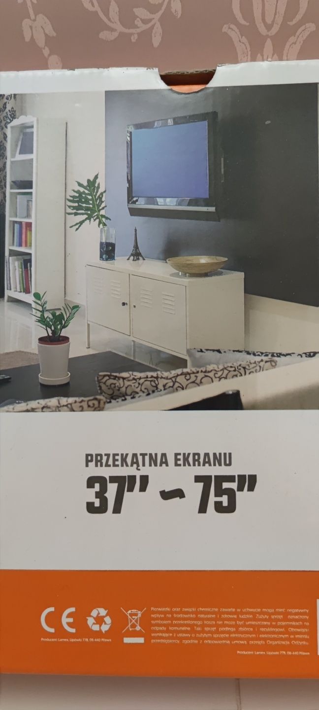 Uchwyt ścienny TV o przekątnej ekranu 37" do 75"