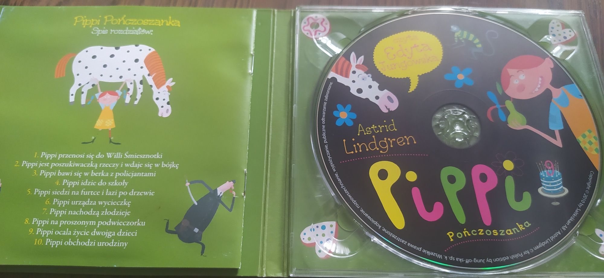 Astrid Lindgren Pippi Pończoszanka CD audiobook