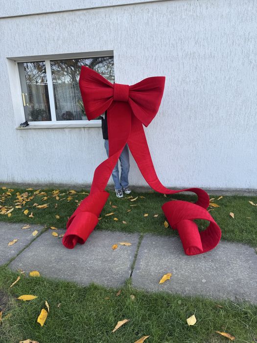 Бант на вітрину, бант на вхідні двері, бант на фасад будинку