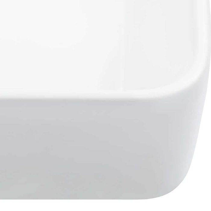 Lavatório 40x30x13 cm cerâmica branco