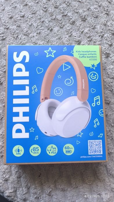 Słuchawki bezprzewodowe Philips kids TAK5500AL NOWE