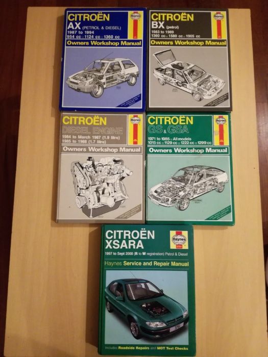 Manuais Técnicos Haynes RTA e Outros - Todas as marcas e modelos