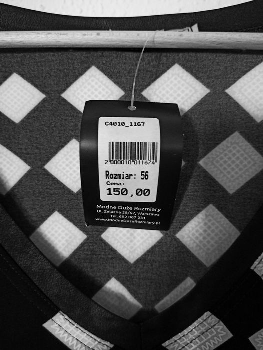 Nowa z metkami tunika biało granatowa r. 56