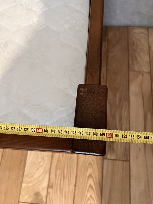 Ліжко деревяне з матрасом 1,50/76