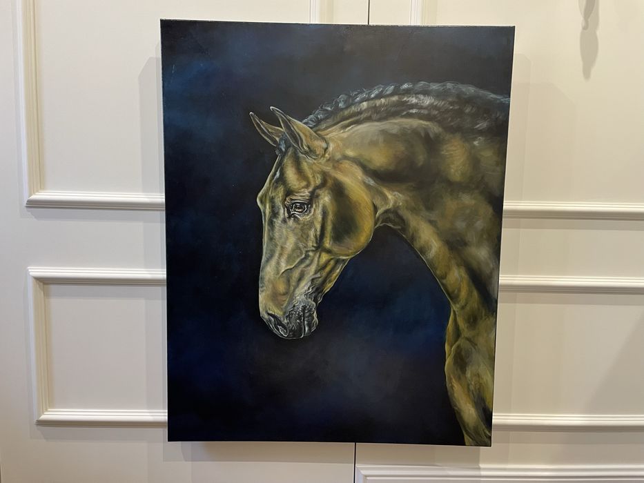 Obraz olejny koń