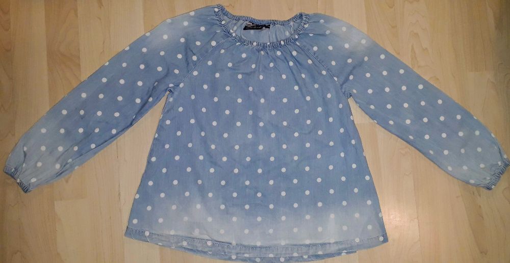 Koszula piękna, w kropki 122-128