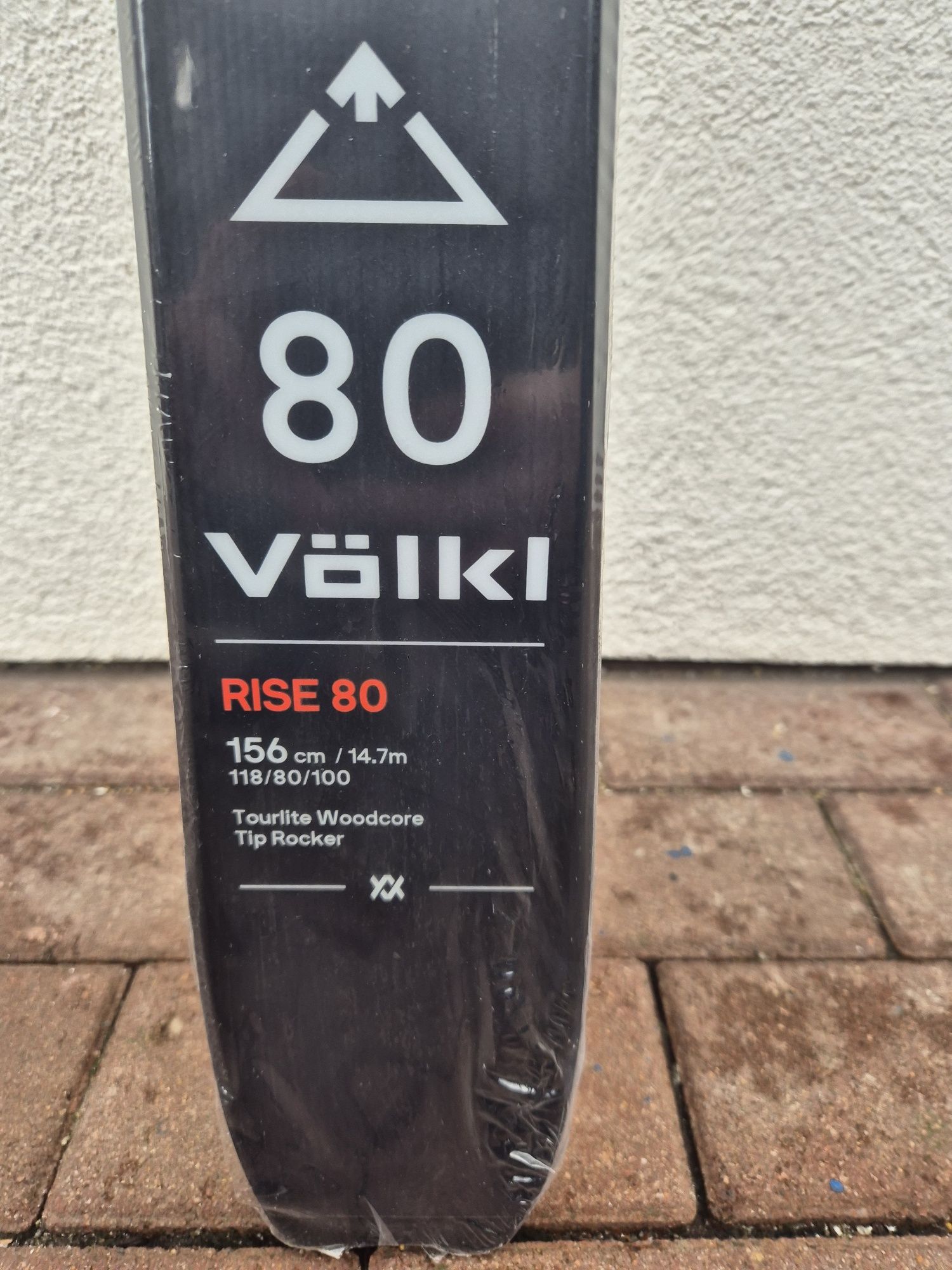 Nowe narty skitourowe Volkl Rise 80 flat 156 cm + Foki
