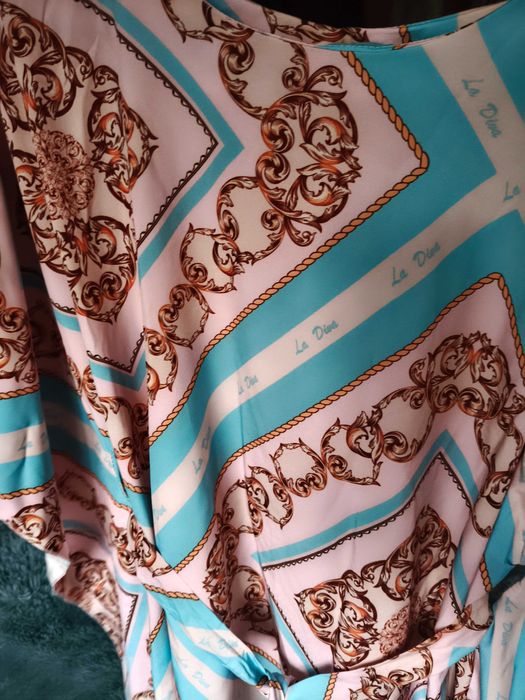 Nowa Sukienka wizytowa nietoperz, asymetryczna z paskiem, Glam-Boho