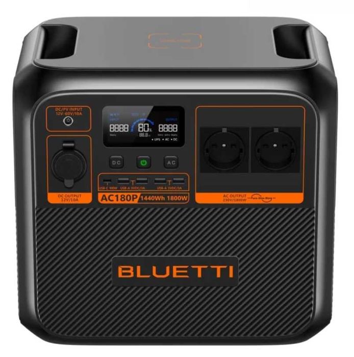 Зарядна станція BLUETTI AC180P 1800 Вт/1440 Вт/г, LiFePO4,оф гар 24міс